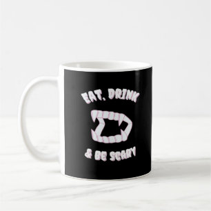 Iss Trink Sei Gruselig Vampir Minimalistischer Sti Kaffeetasse
