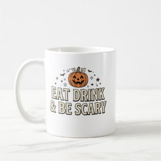 Iss, trink und sei gruselig Halloween  Kaffeetasse