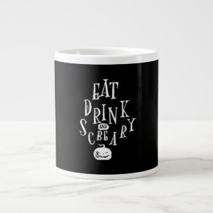 Iss, trink und sei gruselig Halloween lustig Jumbo-Tasse