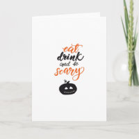 Iss, trink und sei lustig gruselig Halloween