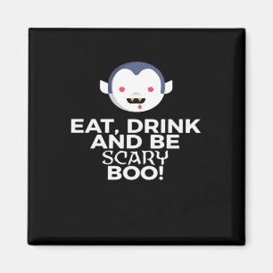 Iss Trinke Gruseliger Kürbis Halloween Design Krea Magnet