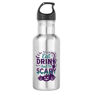 Iss Trinke Sei Gruselig Halloween Gruseliger Baum Edelstahlflasche