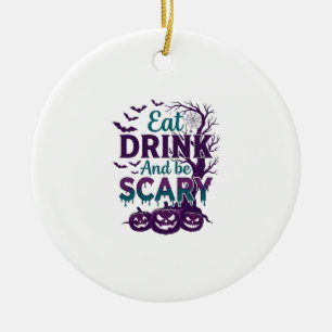 Iss Trinke Sei Gruselig Halloween Gruseliger Baum Keramik Ornament