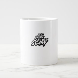 Iss Trinke Und Sei Gruselig Basic Clean Jumbo-Tasse