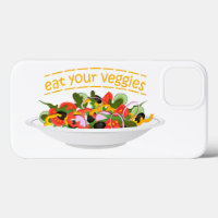 Iss Your Veggies Zitat frisch Salat Mix Schüssel g