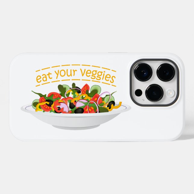 Iss Your Veggies Zitat frisch Salat Mix Schüssel g Case-Mate iPhone Hülle (Rückseite (Horizontal))