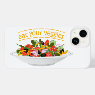 Iss Your Veggies Zitat frisch Salat Mix Schüssel g Case-Mate iPhone 14 Hülle