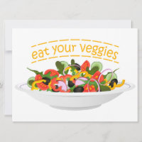 Iss Your Veggies Zitat frisch Salat Mix Schüssel g