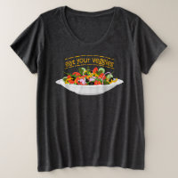 Iss Your Veggies Zitat frisch Salat Mix Schüssel g