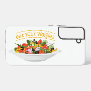Iss Your Veggies Zitat frisch Salat Mix Schüssel g Samsung Galaxy Hülle