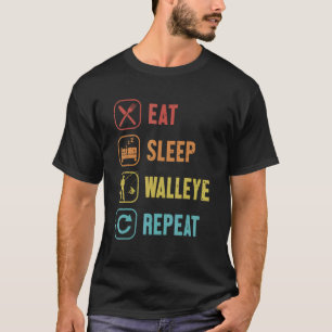Iss Zander Haken Köder Zander Wiederholen Essen Sc T-Shirt