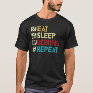 Issen Schlaf Boxen Wiederholen Boxen Mann Boxhands T-Shirt