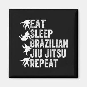 Issen Schlaf Brasilianisches Jiu Jitsu Wiederholun Magnet