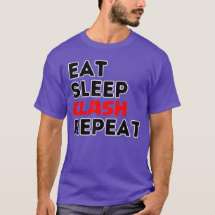 Issen Schlafen Clash Wiederholen Video Spiel Royal T-Shirt