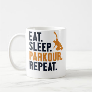 Issen Schlafen Parkour Wiederholen Trainingswandla Kaffeetasse