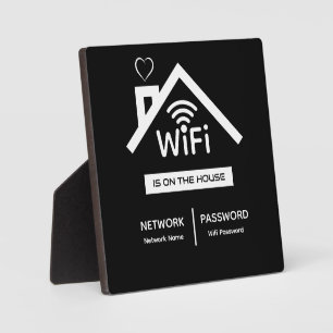 Ist auf der Wifi-Passwort-Plakette Fotoplatte