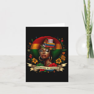 Ist Bildung Freiheit Black History Month Karte
