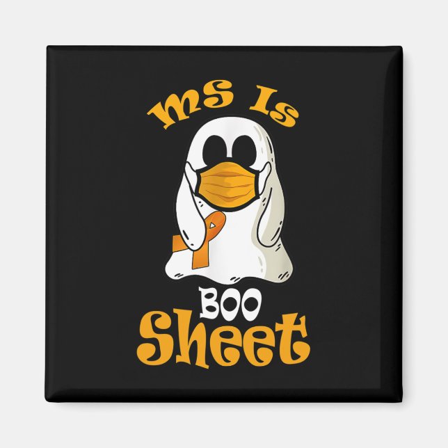 Ist Boo-Sheet-Geist in Maske-Multiple-Sklerose-Awa Magnet (Vorne)