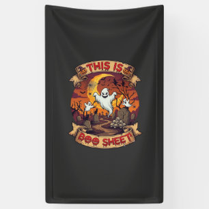 Ist Boo Sheet Halloween Geist Friedhof Kürbisse_1 Banner