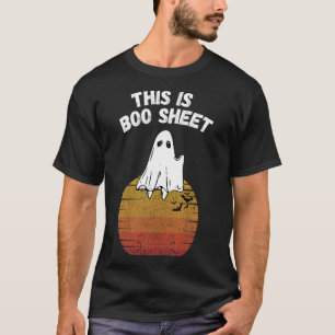 Ist Bootblatt Ghost Retro Halloween leichtes Kostü T-Shirt