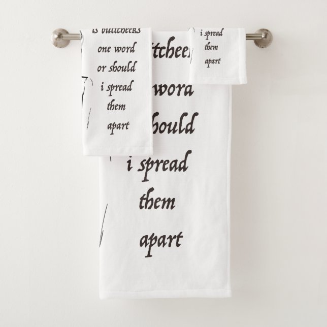 Ist Buttcheeks ein Wort Badhandtuch Set (Insitu)