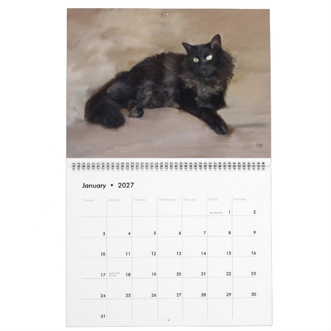 Ist Caturday Kalender täglich (Jan 2027)