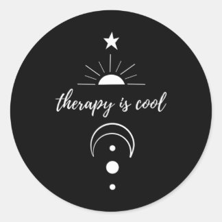 Ist Cooles Selbstbewusstsein Mental Health Moon St Runder Aufkleber