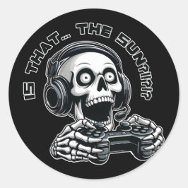 Ist das die Sonne? Runder Aufkleber