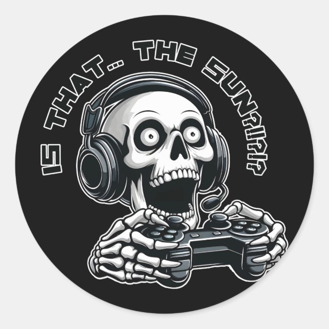 Ist das die Sonne? Runder Aufkleber (Vorderseite)