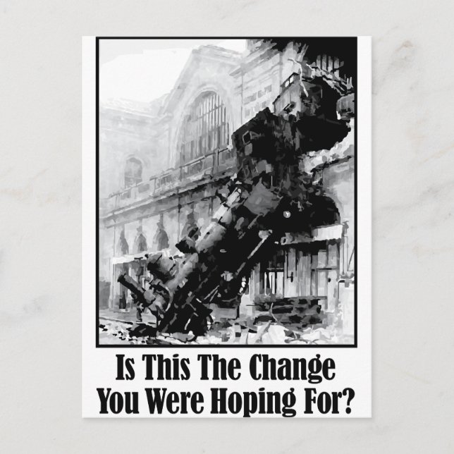 Ist das die Veränderung, auf die du gehofft hast? Postkarte (Vorderseite)