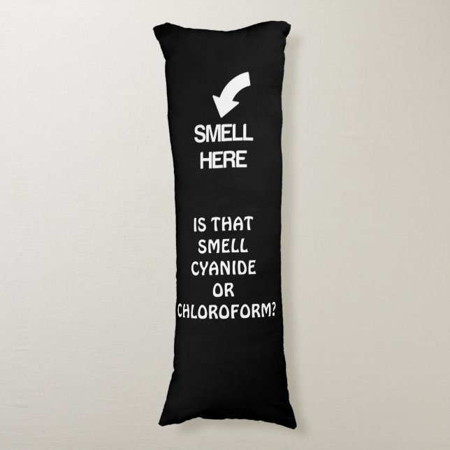 Ist das Geruch Cyanid oder Chloroform Joke Pillow Seitenschläferkissen (Vorderseite Vertikal)