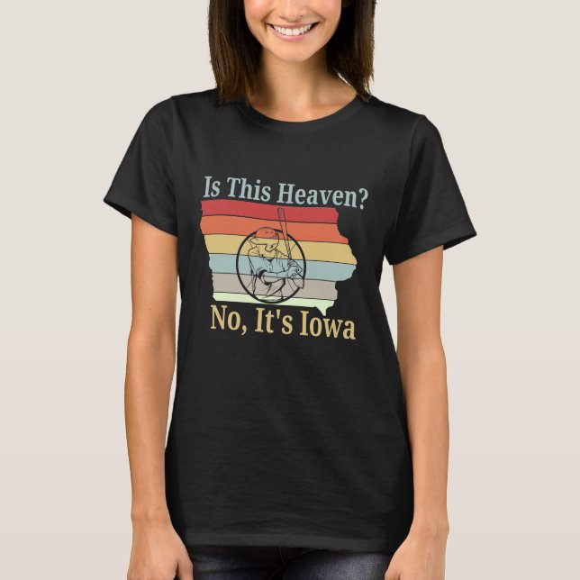 Ist das hier der Himmel? Nein, es ist Iowa - Baseb T-Shirt (Vorderseite)