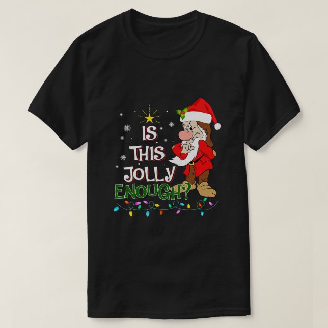 Ist das Jolly genug Weihnachten Grumpy Elf Merry C T-Shirt (Design vorne)