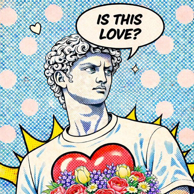 Ist das Liebe? Klassische Pop-Art Poster (Von Creator hochgeladen)