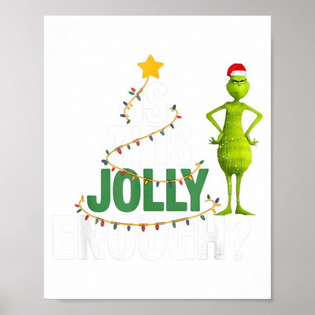 Ist das lustig genug Lustiger Weihnachtsbaum Licht Poster (Vorne)