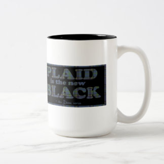 Ist das neue Schwarze kariert Zweifarbige Tasse