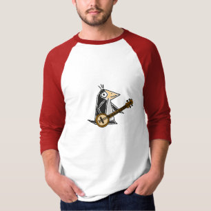 IST der Penguin, der den Banjo-T - Shirt spielt