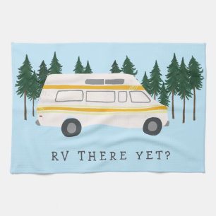IST DER WAGEN DA? Wohnmobil Camping RVing Bäume Wa Geschirrtuch