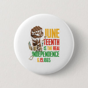 Ist der wahre Unabhängigkeitstag 1865 Freedom Prid Button
