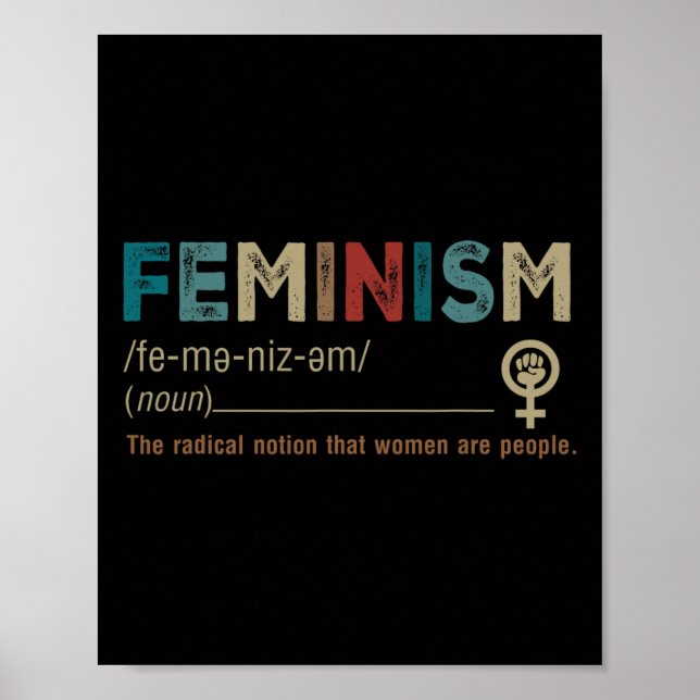 Ist die radikale Vorstellung, dass Frauen Menschen Poster (Vorne)