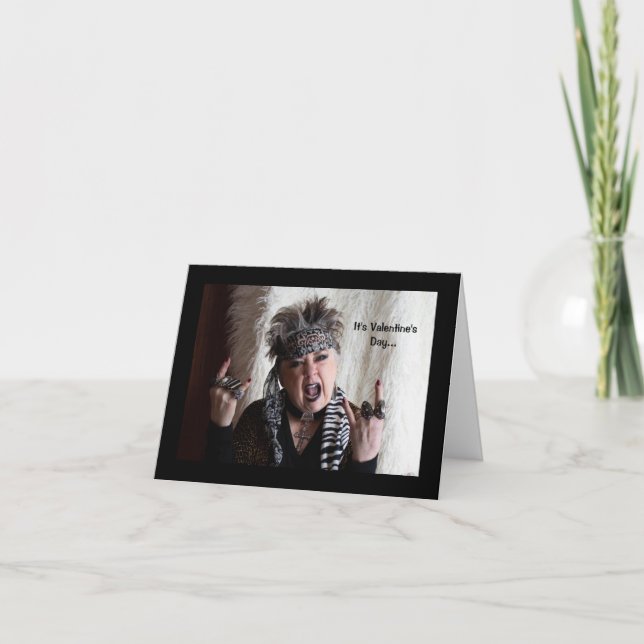 Ist diese Liebe in der Luft ... oder Speck Valenti Karte (Vorderseite)