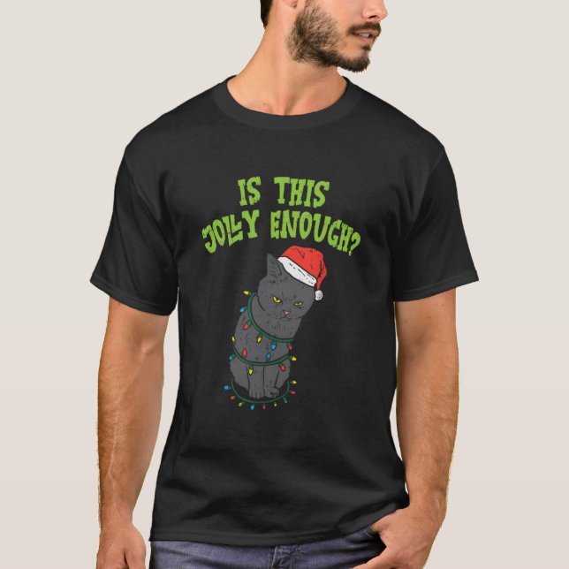 Ist diese lustige schwarze Katzenlichtkatze ausrei T-Shirt (Vorderseite)