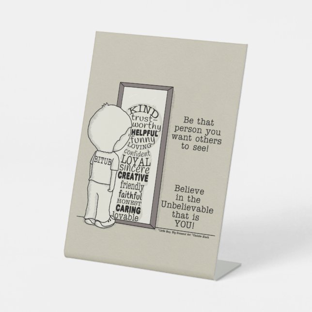 Ist diese Person Sockelschild (Vorderseite)