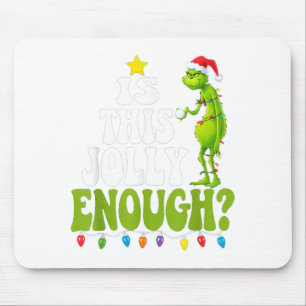 Ist dieser fröhliche grüne Weihnachtsbaum froh gen Mousepad