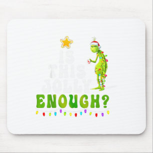 Ist dieser fröhliche grüne Weihnachtsbaum fröhlich Mousepad