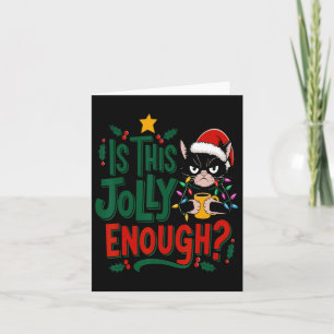 Ist dieser Jolly genug schwarze Katze frohe Weihna Karte