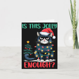 Ist dieser Weihnachtsbaum lustig genug für Katzen Karte
