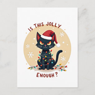 Ist dieser Weihnachtsbaum mit lustiger schwarzer K Postkarte
