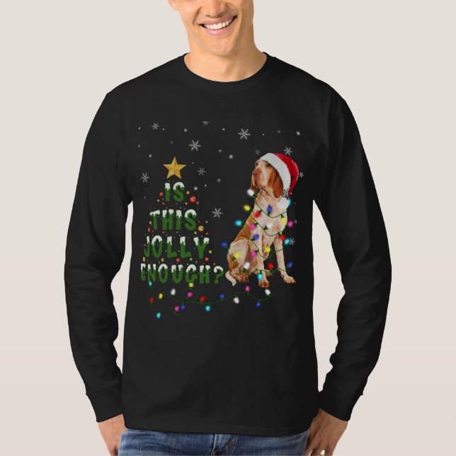 Ist dieses Jolly genug Santa Bracco Italiano Licht T-Shirt (Vorderseite)