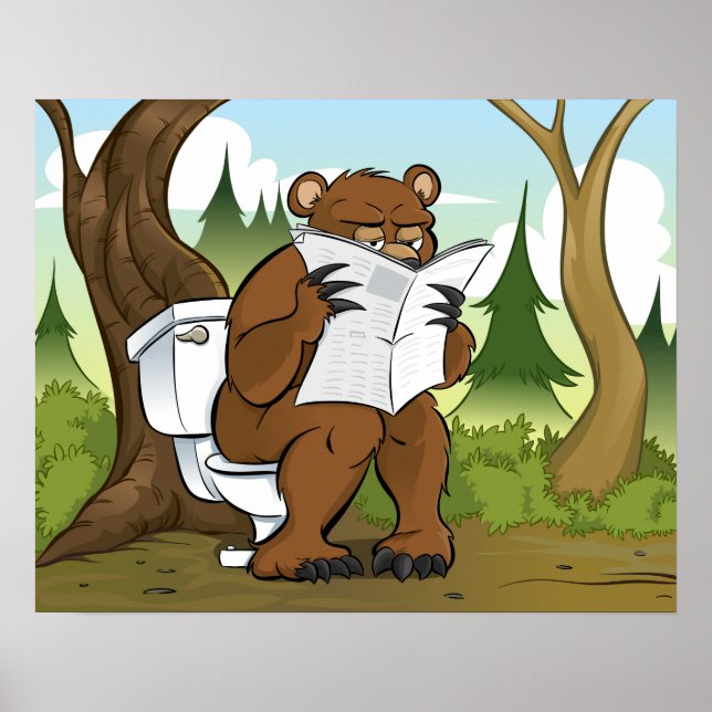 Ist ein Bärenkrebs im Wald Poster (Vorne)